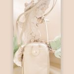 umhängetasche beige