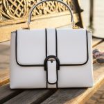 weiße handtasche