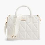 weiße handtasche